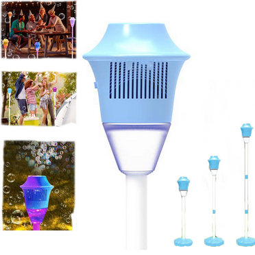 Bubble Torch,Bubble Torch Garden Lamp, Rechargeable Outdoor Tiki Bubble Machine, 47 Inches Standing Bubble Machine with Lights, for Wedding Birthday Party