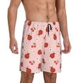 thumbnail image 2 of Balery Ladybug With Flower Pantalones cortos de pijama de punto de algodón para hombre con cinturilla y bolsillos-X-Large, 2 of 6