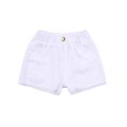 thumbnail image 2 of Baby Girls Casual Denim Shorts Solid Color High Waist Button Ripped Jeans with Side Pockets Purple 2-3 Years, 2 of 7