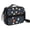 Football and Volleyball Navy Pattern, variant on Football and Rugby Navy Pattern Bento School Insulated Lunch Bag Box with Shoulder Strap and Bottle Holder, 11" X 9.5" X 3.5"