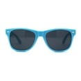 thumbnail image 3 of Classic Iconic Pop Color Horn Rim Sunglasses Teal Black, 3 of 4