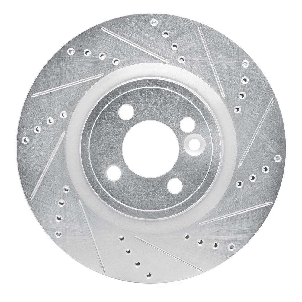 Dynamic Friction Company 631-32008R DFC Brake Rotor - Drilled And Slotted - Silver