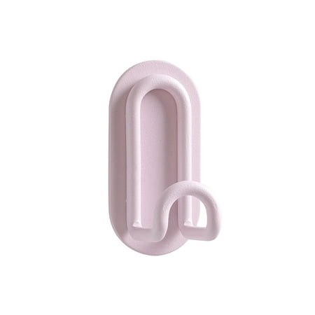 

Rope Handle Tub Punch Hook Strong Viscose Sticky Hook Load Bearing Door Behind The Wall Bathroom Kitchen Key Seamless Nail Sticky Bedroom Organization