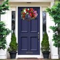 thumbnail image 2 of 4th of July Front Door Wreath,Independence Day Memorial Day Flag Day Hanging Decoration,Red Blue White American Flag Artificial Wreath, 2 of 6