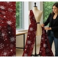thumbnail image 5 of Soimoi Red Cotton Poplin Fabric Direction Compass Nautical Print Sewing Fabric Yard 56 Inch Wide, 5 of 7
