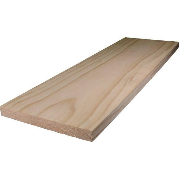 8 in. W x 4 ft. L x 1 in. Pine Board - Case of: 1