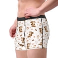 thumbnail image 3 of Wukai Fall Squirrel Print Men’s Underwear Breathable Boxer Briefs,&nbsp;Moisture Wicking & Breathable-, 3 of 7