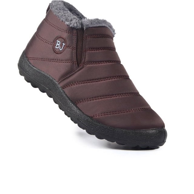 Zapatos de algodón cálidos, zapatos de algodón de terciopelo ligero EVA, botas de nieve de ocio de talla grande para hombres y mujeres, zapatos fríos y pegajosos, 35-47