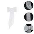 thumbnail image 2 of Miangastore Wedding Party Rhinestone Bow Hair Clip Bowknot Barrette Hairpin with Tassel, 2 of 9