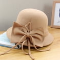 thumbnail image 2 of iHPH7 Felt Hat Fancy Hats for Women Funeral Hats for Women Church Hats for Women Derby Hats for Women, B A, 2 of 3