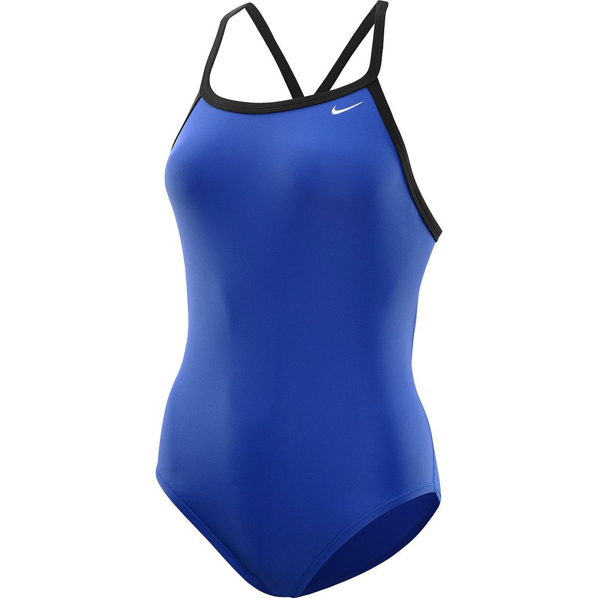 Nike Swim Nylon Core Solids Competitive Athletic Swim Suit Royal Blue ...