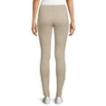 thumbnail image 3 of Wonder Nation Juniors School Uniform Stretch Ponte Knit Leggings, Sizes 3-15, 3 of 5