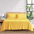 thumbnail image 2 of Pure 1000 Thread Count PIMA Cotton- Sateen Weave 4-Piece California King(72"X84") Gold, Single Ply Yarns, Sateen Weave, Fits Mattress 12"inch Deep Pocket, 2 of 4