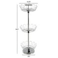 thumbnail image 4 of Three Tier Revolving Shoe Tree Orgainzer Rack with Chrome Finish by Lavish Home, 4 of 4