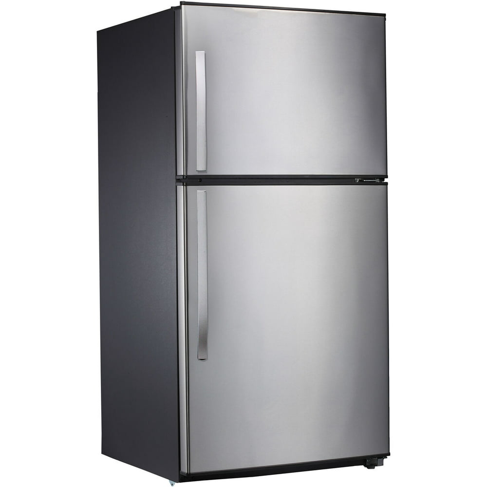 Midea 21-Cu. Ft. Top Mount Refrigerator in Stainless Steel - Walmart ...