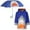 Blue Shark, variant on Umbrella and Raincoat Set for Kids Ages 3-5 - Unicorn Design