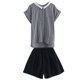 thumbnail image 5 of Traje de primavera y verano para mujer, nuevo estilo coreano, holgado, con pantalones cortos antienvejecimiento para hermanas, traje de estilo occidental, 5 of 5