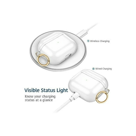 SaharaCase - Hybrid Flex Series Case for Apple AirPods 3 (3rd Generation) - Clear