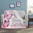 thumbnail image 4 of LHSHID Personalized Custom Name Message Blanket to My Granddaughter Always Remember How Much I Love You Luxury Soft Warm Lightweight Throw Blanket Bed Couch, 4 of 6