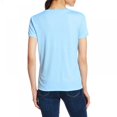 thumbnail image 2 of PENGXIANG Hauts pour Femmes Décontracté Col en V Manches Courtes T-Shirt Basique Uni, 2 of 7