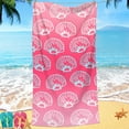 thumbnail image 6 of LACKUST Pink Shell Beach Towel - Quick-Dry, Lightweight for Pool Parties, Sun Tanning, Gifts, Adults & Teens (70x140cm), 6 of 7
