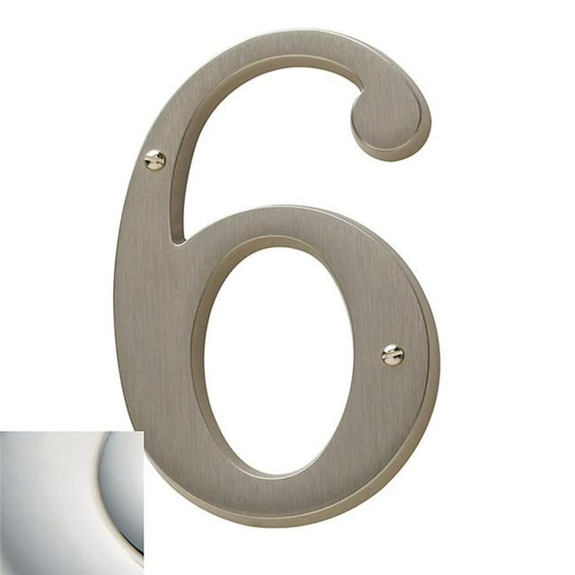 Baldwin 90676055 Numéro de CD Maison 6&44; Nickel Poli à Vie