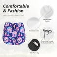 thumbnail image 4 of KLL colorful Skull mushroom rainbow Pattern Shorts Women,Athletic Shorts High Waisted Running Shorts Pocket Sporty Short Gym Elastic Workout Shorts-XX-Large, 4 of 7