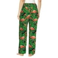 thumbnail image 3 of Goofa Flamingo Printed Soft Pajama Pants for Women, Wide Leg Comfy Casual Lounge Yoga Pants-Medium, 3 of 9
