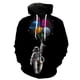 thumbnail image 5 of Sudadera con capucha y cremallera de astronauta espacial para hombres y mujeres, sudaderas casuales con estampado 3D, sudaderas de manga larga para niños, sudaderas de gran tamaño, ropa de calle, 5 of 5