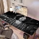 thumbnail image 5 of Hozier alfombrilla de escritorio/mesa extra-grande con base antideslizante de cuero y diseño temático; versátil para escritorios de ordenador, mesas de comedor, etc.60*110cm, 5 of 6