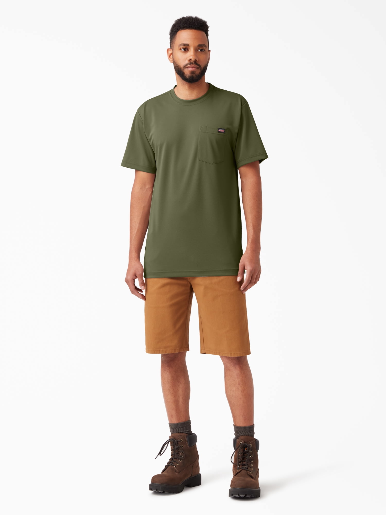 Genuine Dickies Men's Relaxed Fit Performance Polyester Tee Shirt