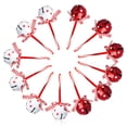 thumbnail image 3 of Advancent 12 Uds. Campana de Navidad rojo blanco Metal cascabeles grandes árboles de Navidad adornos colgantes vacaciones suministros de decoración para Kits de decoración para fiestas Advancent HA008656-00, 3 of 6