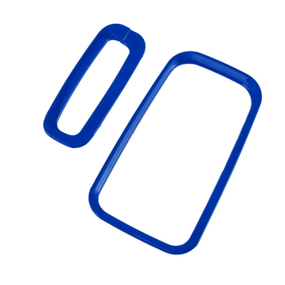 Unique Bargains 1 Set Center Console Gear Shift Ring Panel Cover Trim for Jeep Wrangler JK JKU 2011-2017 Gear Shift Panel Decor Cover Sticker ABS Blue