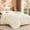 Warm White, variant on PHF Fluffy Rabbit Faux Fur Duvet Cover Set, Soft 3D Bubble Plush for a Warm and Cozy Feel, Button Closure with Corner Ties, Queen, Winter Moss