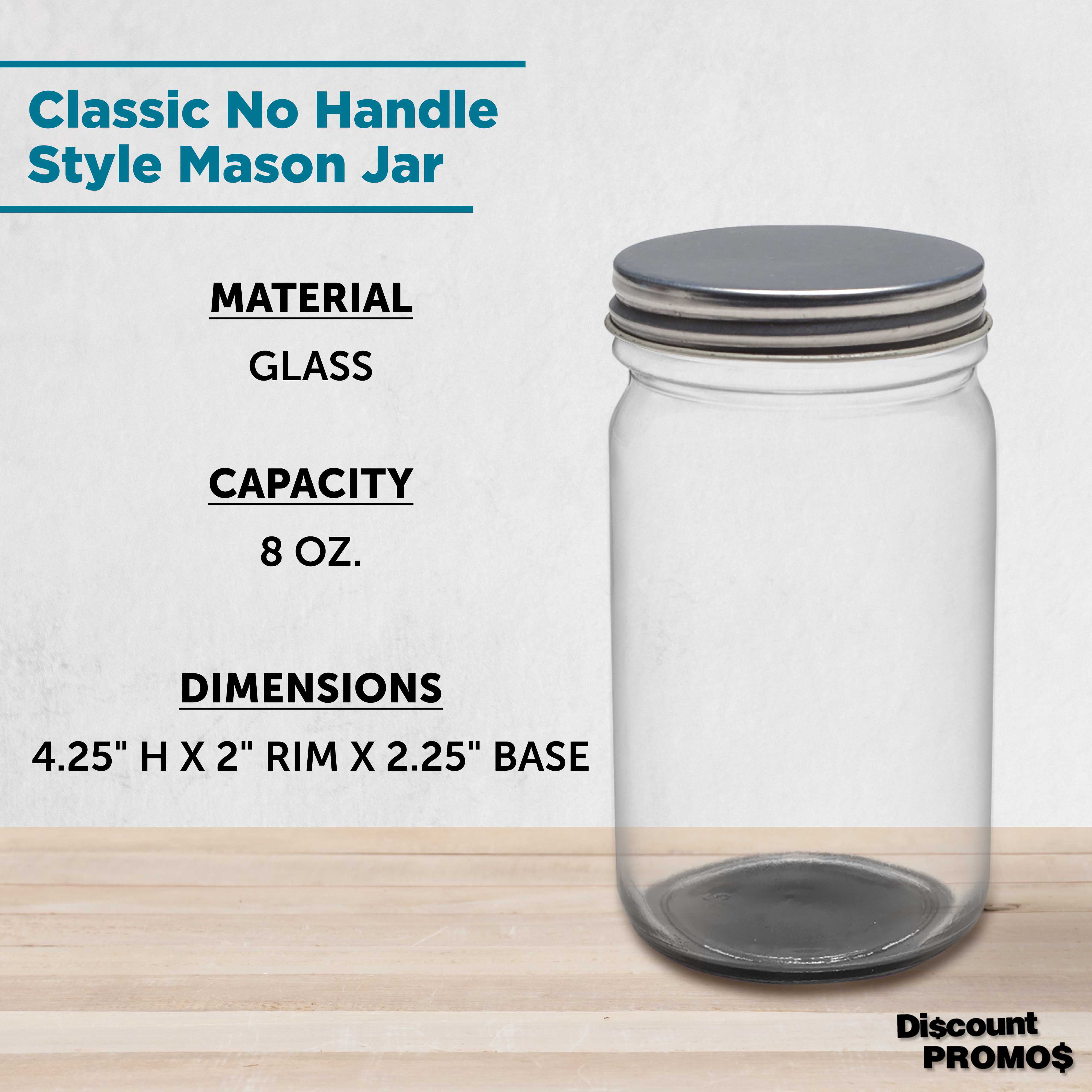 108 X Small Glass Mason Jar With Silver Lid 70ml Mini Round -  Denmark