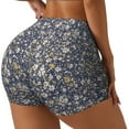 thumbnail image 2 of Qekee Daisies Flowers Women Workout Shorts, Sports shorts, Scrunch Butt Lifting Gym Shorts, Breathable Soft -, 2 of 9
