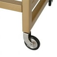 thumbnail image 6 of Evelyn&Zoe 38" Brass Metal/Glass Bar Cart, 6 of 8