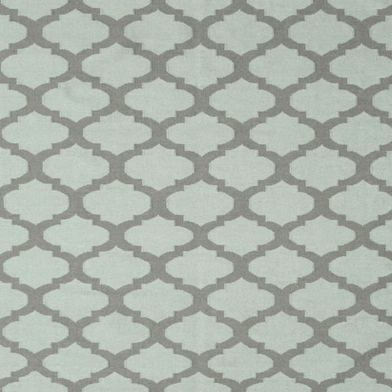 Ahgly Company Machine Washable Indoor Square Contemporary Silver Gray Area Rugs, 6' Square