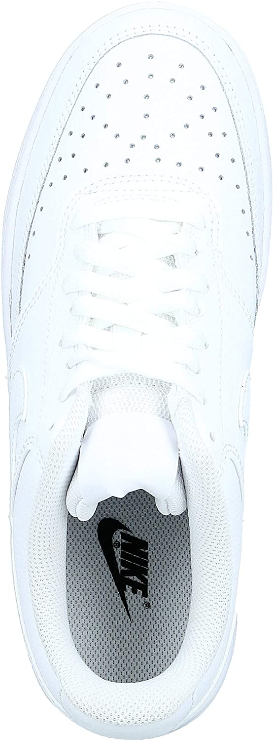 Nike Men's Court Vision Low Sneaker, White/Whiteblack, 12 Regular US - image 5 of 12