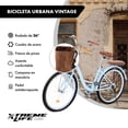thumbnail image 2 of Bicicleta Urbana R26 Con Canasta Frenos De Pinza Marco De Acero Vintage Xtreme Life azul, 2 of 7