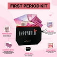 thumbnail image 4 of HER-MINE 16 Piece First Period Kit for Girls | Period School Supplies for Teen Girls | Hygiene Kit with Period Pads, Mini Pads, Wipes, and Disposal Bags in a Period Bag (2-Packs), 4 of 6