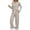 Khaki 1, variant on MEICHEN Pajamas for Women Set Womens Pajamas 2 Piece Sets Outfits Matching Suits Long Sleeve Sweater Long Pants Pockets Womens Sleepwear
