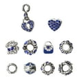 thumbnail image 1 of Cuentas de aleación, 10 piezas de cuentas perforadas sueltas con agujeros grandes, cuentas para pulseras, rendimiento confiable, 1 of 12