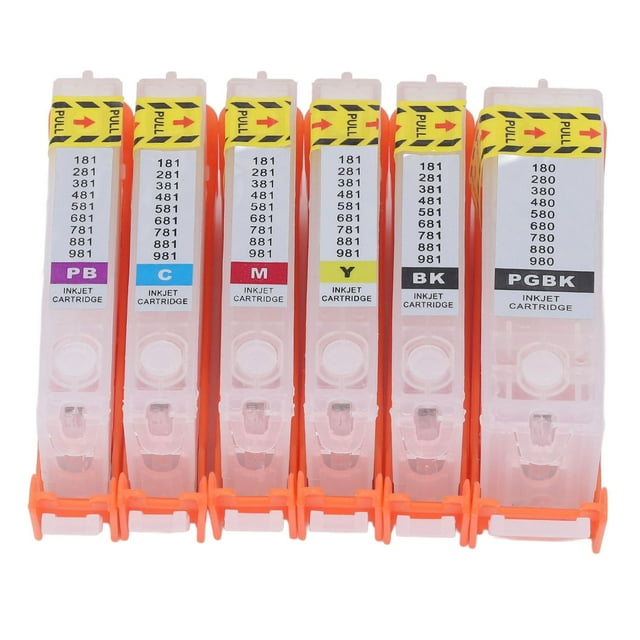 Cartucho de tinta de color, cartucho de tinta de impresora de 6 piezas Juego de cartuchos de tinta de repuesto Cartucho de tinta de repuesto Calidad inigualable NikouMX herramienta
