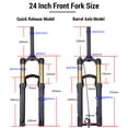 thumbnail image 3 of Bike Suspension Forks,Mewmewcat Inch Mtb Fat Bike Suspension Quick Axle 20/24 Alloy Quick Axle Fat Bike Suspension - Alloy - Alloy Quick Huiop Suspension Bike Bike Qisuo, 3 of 6