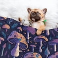 thumbnail image 3 of Yiaed Floral Hippie Mushrooms Print Dog Blankets-Cat Blanket Washable for Couch Protection,Puppy Blanket, Soft Plush Reversible Throw Furniture Protector-Small, 3 of 8