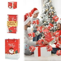 Lssam Surprise Gift Box Explosion for Money - Unique Folding Bouncing Red Envelope Cash Box with Confetti for Valentine Birthday