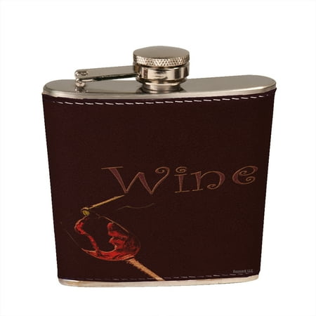

KuzmarK 6 oz. Leather Pocket Hip Liquor Flask - Wine