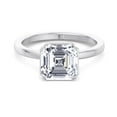 thumbnail image 2 of Tucson - Moissanite Asscher Cut Lab Diamond Solitaire Engagement Ring, 2 of 3