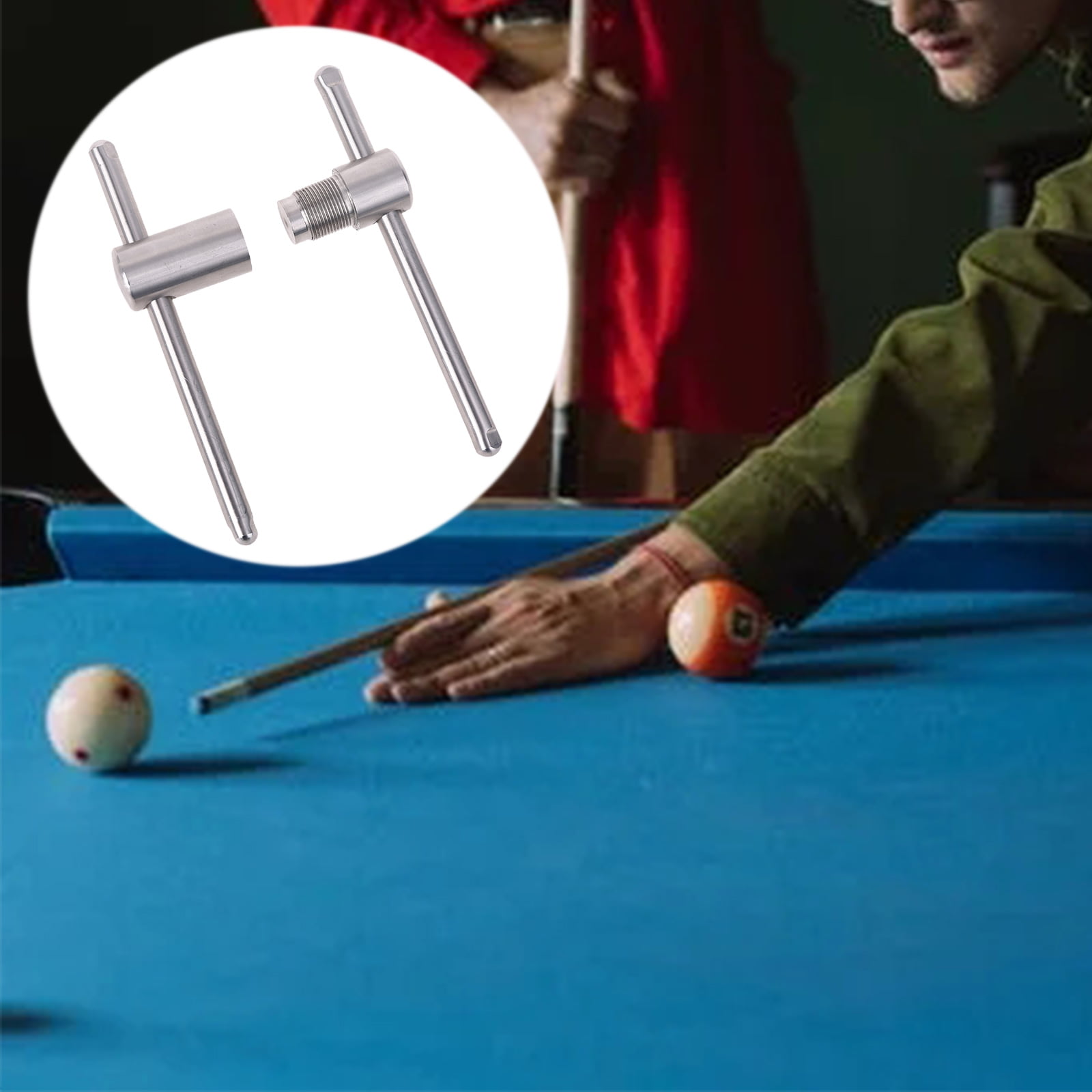 BOOYOU Stainless Steel Cue Tip Press Tool Shaper for 14mm Pool Snooker  Billiard Flat - Walmart.com